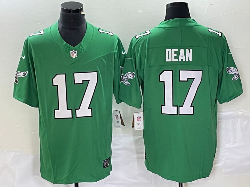 Men Philadelphia Eagles 17 Dean Green 2023 Nike Vapor Limited NFL Jersey style 1